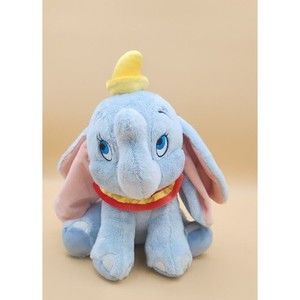 Disney Parks Dumbo 11" Medium Plush Blue Soft Yellow Hat